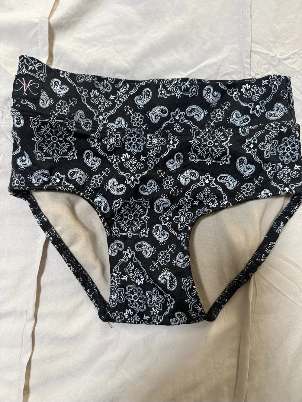 Kandi Kouture Black Bandana Print Hipster Dance Bottoms
